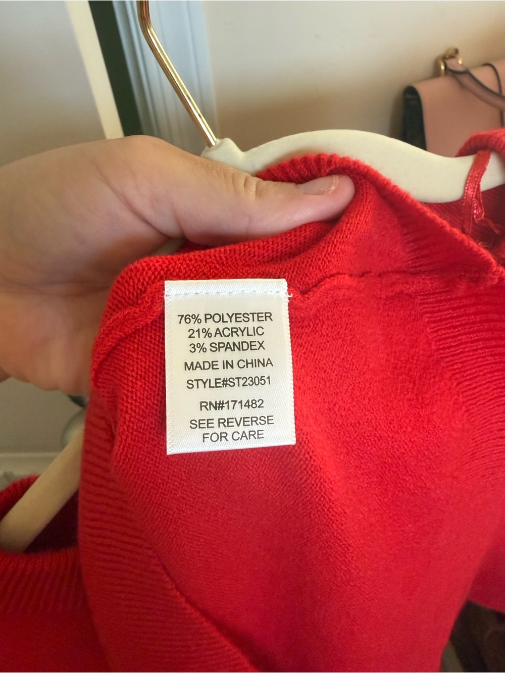 Cropped Red Button-Front Cardigan Sweater - Picture 5 of 5